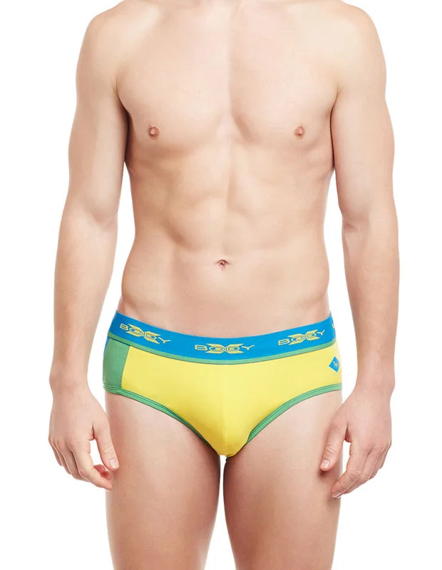 Performance men's briefs for athletesBody X Fusion Briefs-BX02B Vibrant Yellow