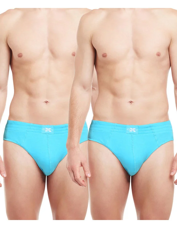 Performance men's briefs for athletesBody X Solid Briefs-Pack of 2-BX13B-Turquoise