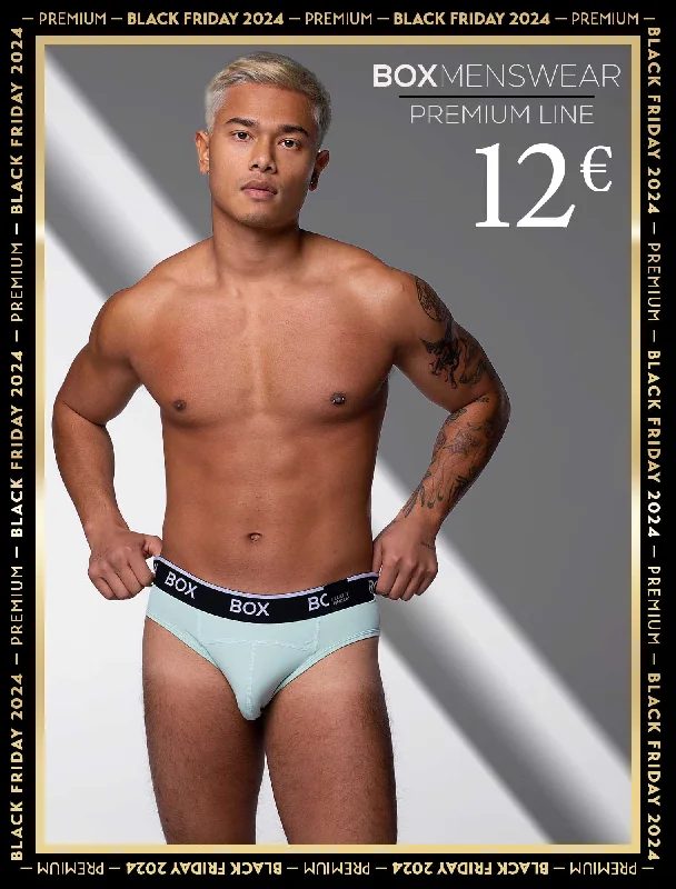 Designer - label men's briefs for high - end fashionBox x Elliott: Elite Briefs - Cool Mint