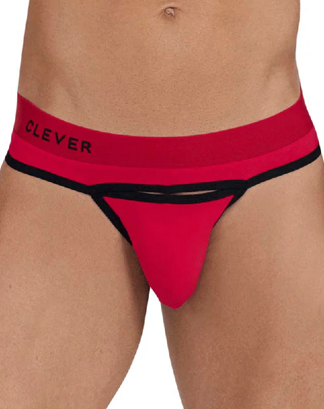 Seamless men's briefs for a smooth look under clothesClever 1146 Celestial Briefs Red