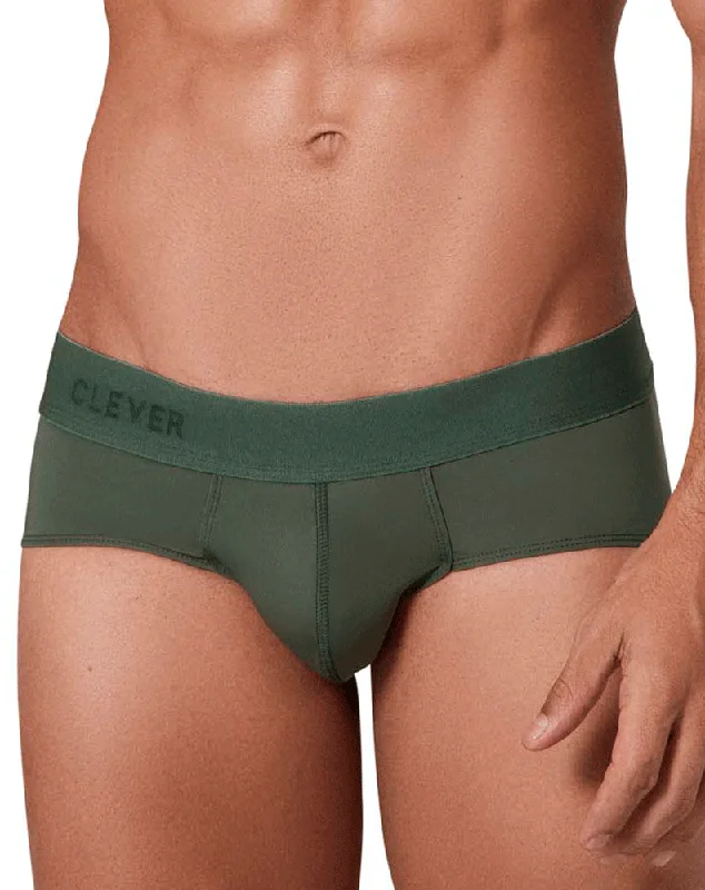 Low - cut men's briefs for a discreet appearanceClever 1310 Basis Briefs Green