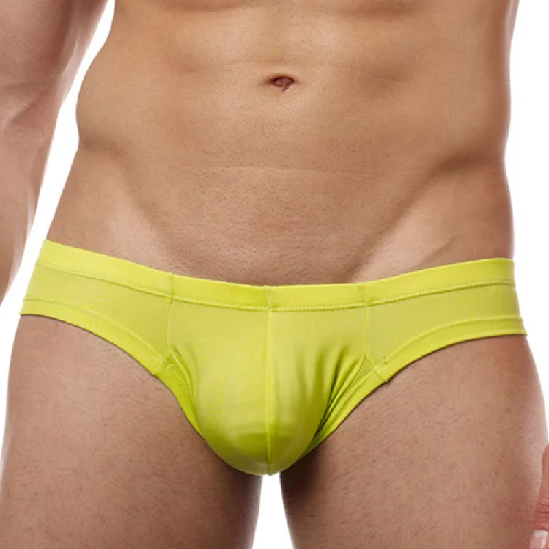 Men's briefs with a lace trim for a touch of flairCover Male CM222  Pouch Enhancing Cheeky Boxer Brief