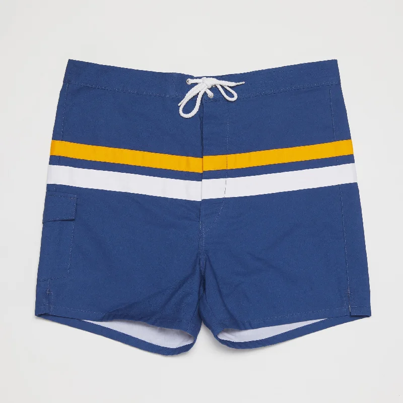 Organic men's trunks for an eco - conscious optionDual Stripes Trunks (Navy)