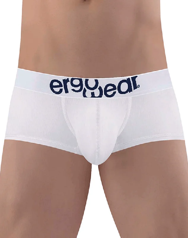 Stretch - lycra men's trunks for flexibilityErgowear Ew1476 Max Cotton Trunks White