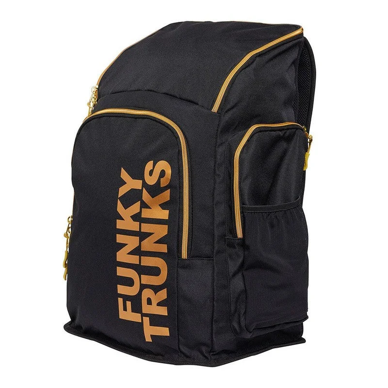 Designer men's trunks with a fashionable edgeFunky Trunks Space Case Backpack | Black Attack