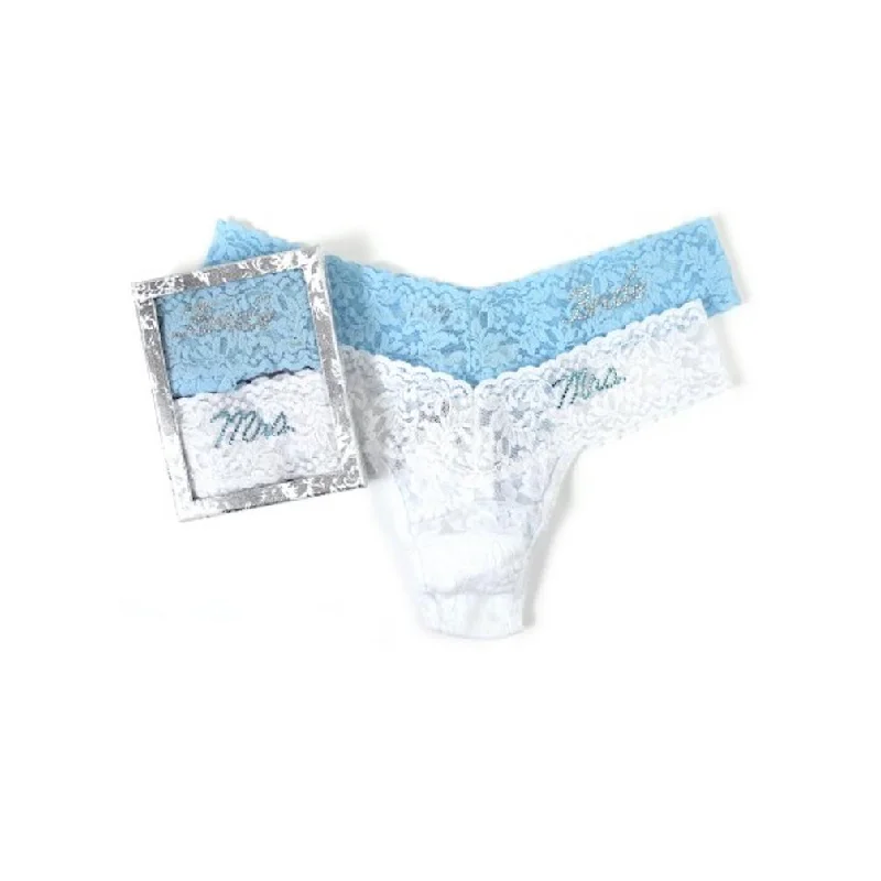 Vintage - style men's briefs for a retro lookHanky Panky "Bride & Mrs." Thong Set