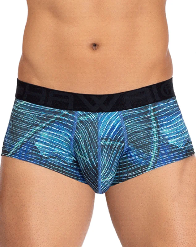 Printed men's trunks with eye - catching motifsHawai 42180 Microfiber Trunks Royal Blue