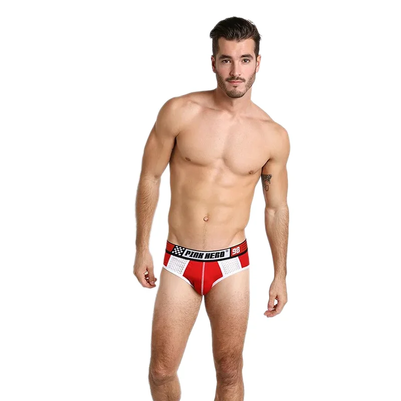 Low - cut men's briefs for a discreet appearanceHERO Racer Mesh Briefs