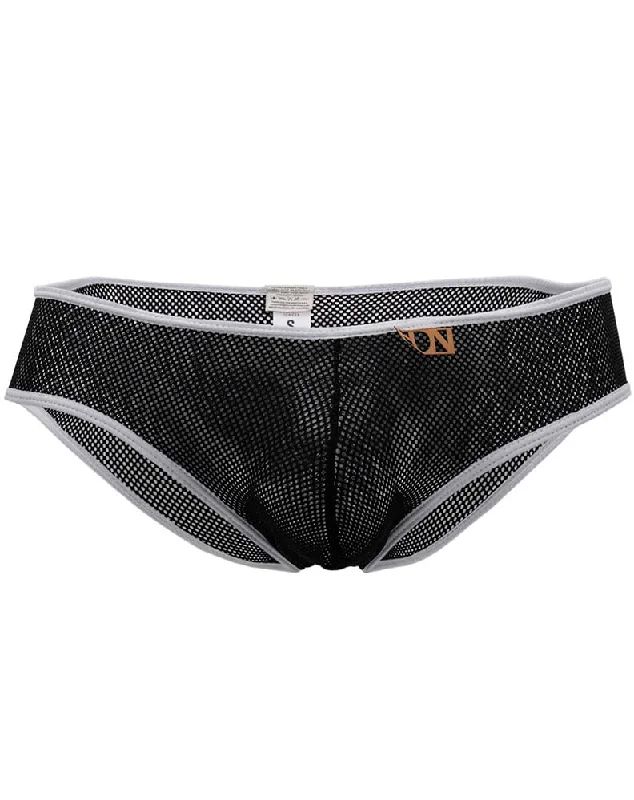 Designer - label men's briefs for high - end fashionHidden 955 Mesh Briefs Black-white