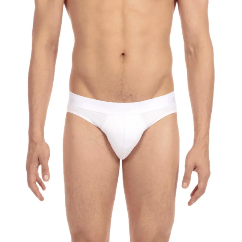 Men's briefs with a supportive pouch designHOM MINI BRIEFS - MEN’S MINI BRIEFS IN WHITE