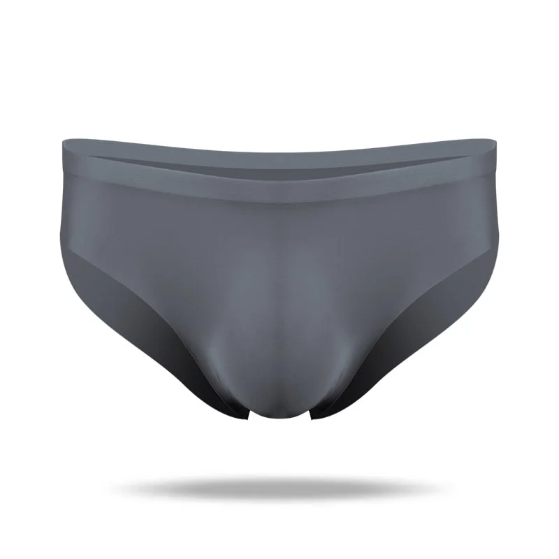 Low - cut men's briefs for a discreet appearanceIce Silk Cool Half Transparent Men's Brief