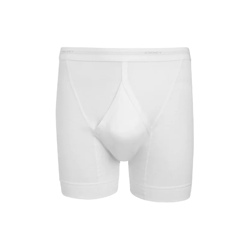 Performance men's briefs for athletesJockey Luxury Cotton Y-Front Midway Brief - White