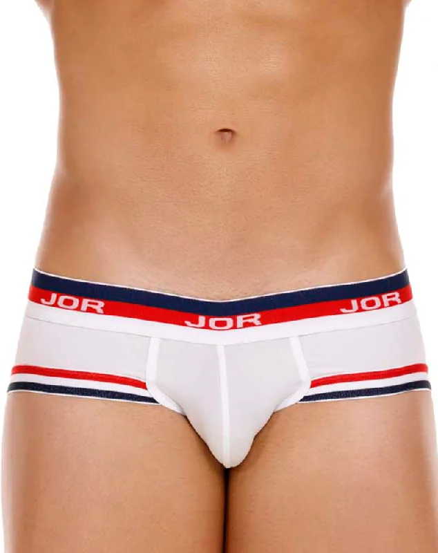 Cotton - blend men's briefs for added stretchJor 2062 Sailor Briefs White