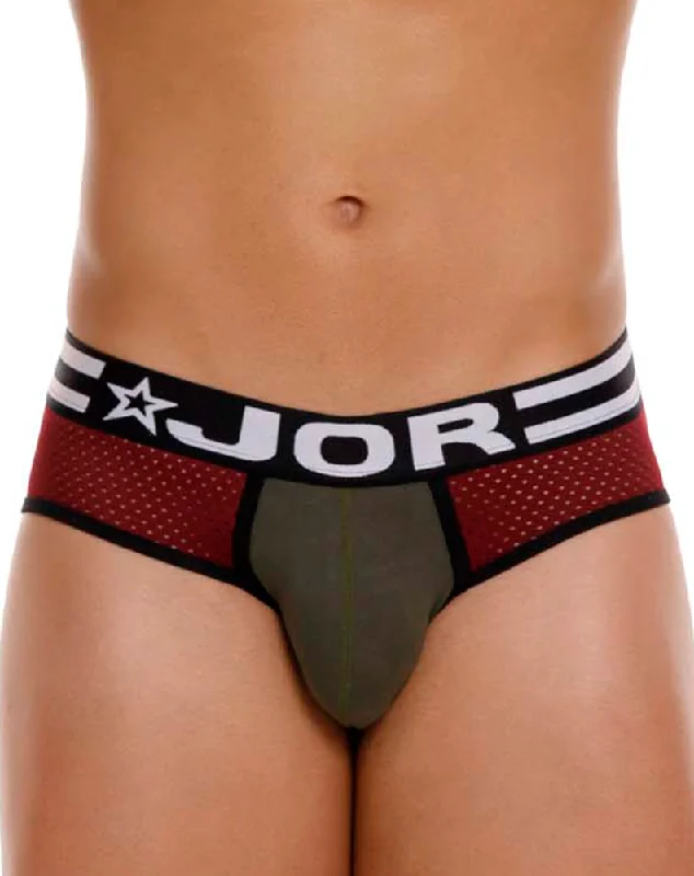 Silky men's briefs for a luxurious feelJor 2077 Army Briefs Wine