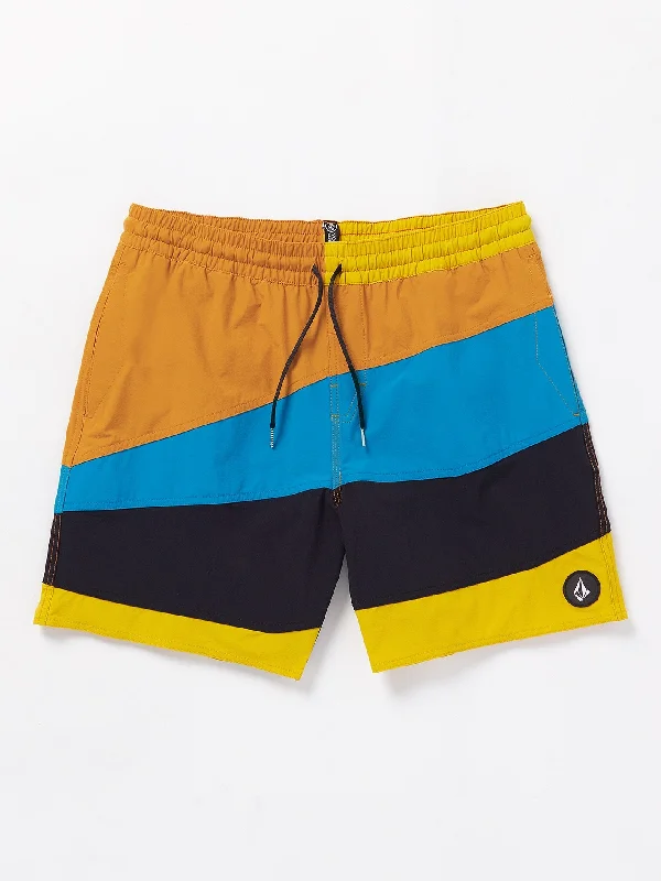 Men's trunks with a wide elastic waistbandMarine Time Trunks - Lemon