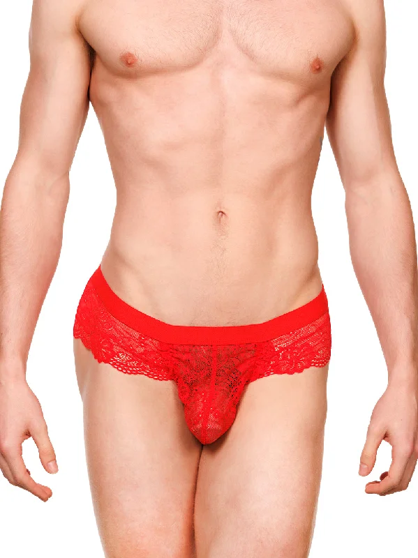 Men's briefs with a double - layer pouch for extra protectionLogan Lace Brief