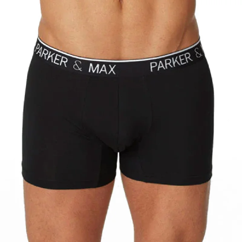 Men's briefs with a lace trim for a touch of flairParker & Max PMFPCS-BB1  Classic Cotton Stretch Boxer Brief