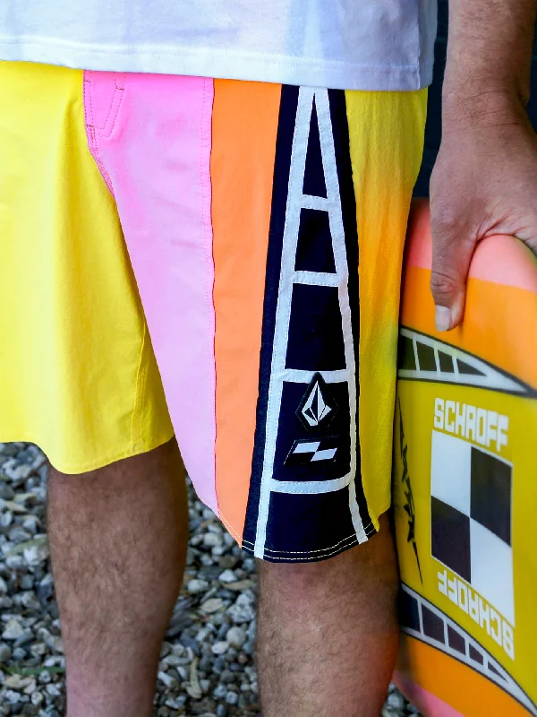 Slim - cut men's trunks for a modern styleSchroff X Volcom Liberators Trunks - Blazing Yellow