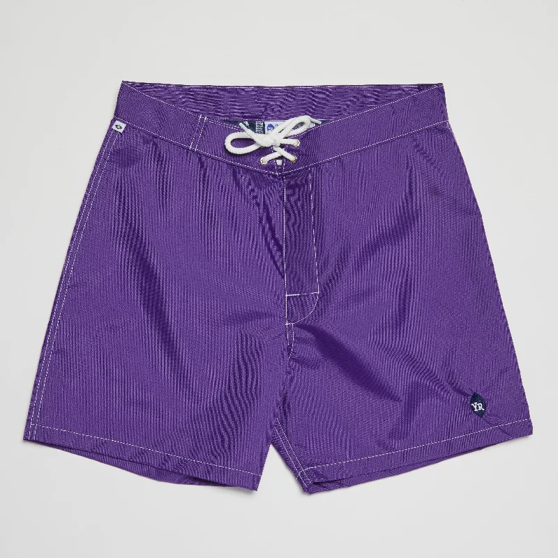 Men's trunks with a contoured pouch designSolid Trunks (Purple)