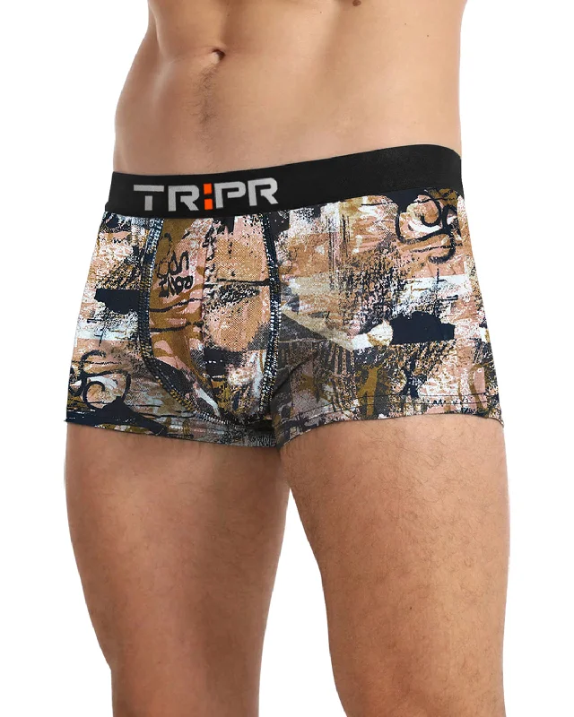 Solid - color men's trunks in various shadesMen Printed Trunk / Khaki