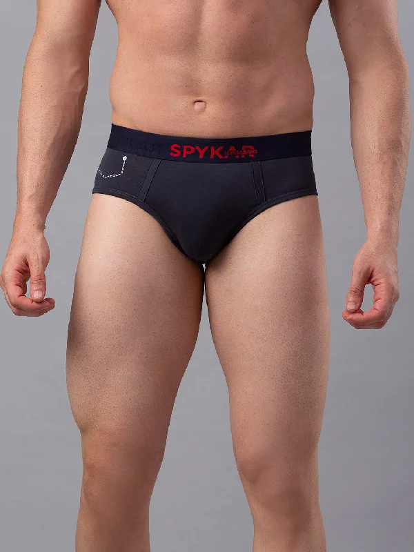 Cotton - blend men's briefs for added stretchUnderjeans By Spykar Men Premium Cotton Blend Grey Brief