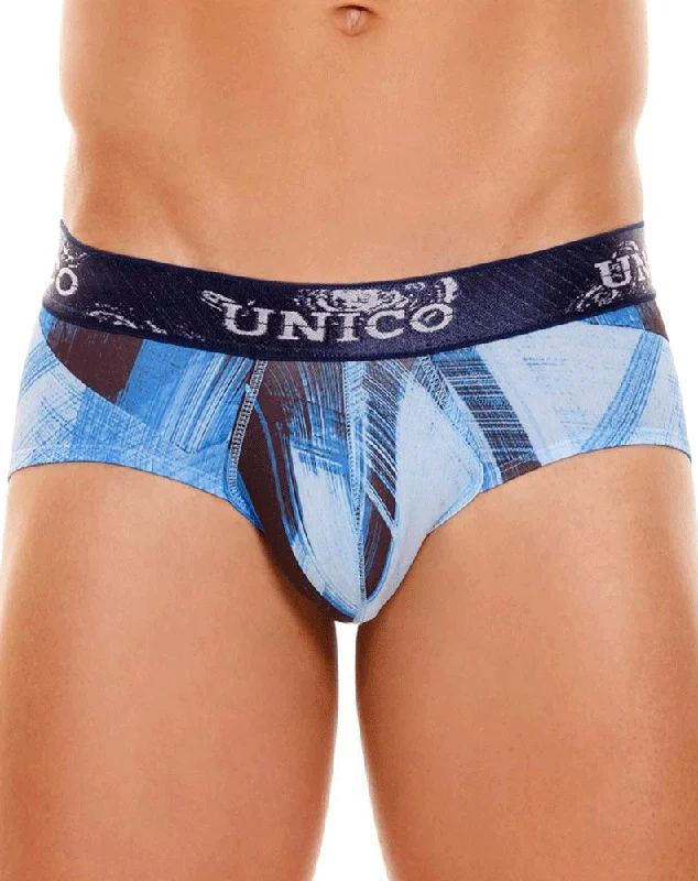 Patterned men's briefs with unique printsUnico 22100201123 Tintado Briefs 63-printed