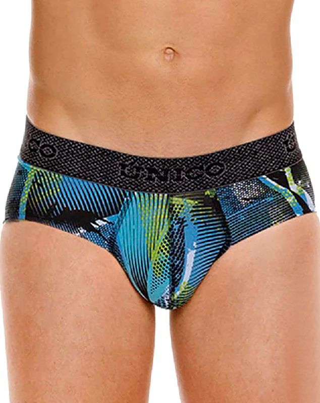 Bright - colored men's briefs for a bold statementUnico 24080101117 Trino Briefs 99-printed